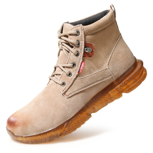 劳保鞋男春秋高帮防砸防刺穿钢包头凯夫拉底耐磨轻便工地防护安全功能鞋耐磨舒适款 商品图7