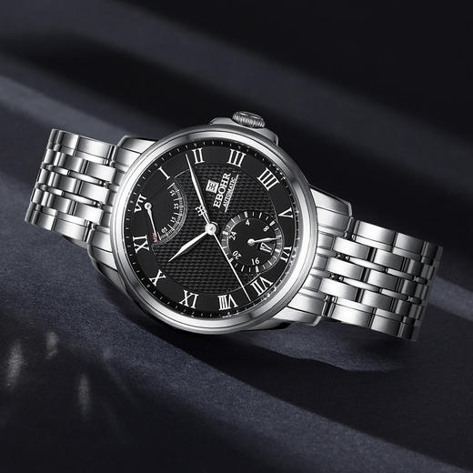 EBOHR 依波表 大师系列 男士自动机械表纳米镀膜防水实心钢带手表 1084 商品图6