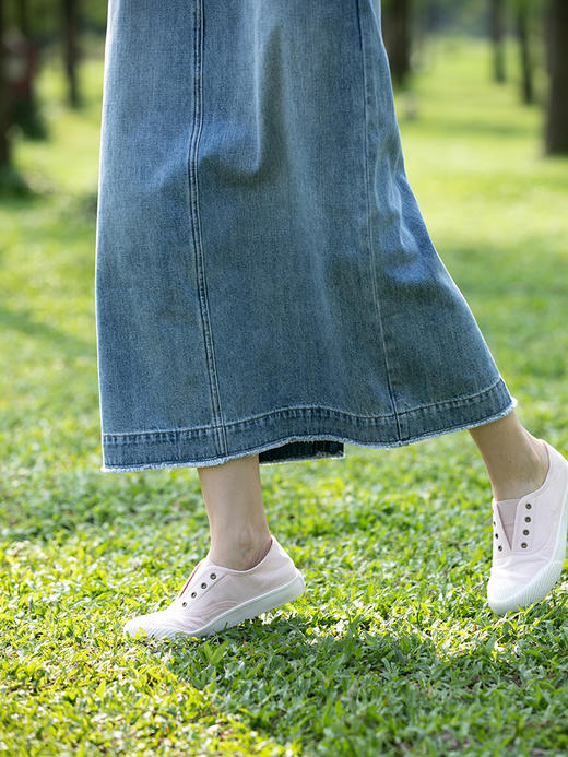 牧衣游 低帮懒人鞋百搭帆布鞋---- 如意【不支持会员折】 商品图1