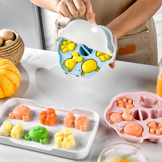 【好物推荐】-硅胶带盖小熊雪糕果冻模具婴儿宝宝辅食工具 商品图3