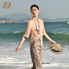 佐尔美夏季新款 桑蚕丝真丝弹力双乔衬衣女E32CS11 商品缩略图2