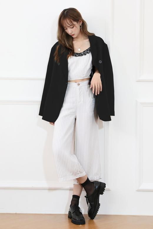 ROSEHOO 条纹九分直筒裤 2340 商品图1