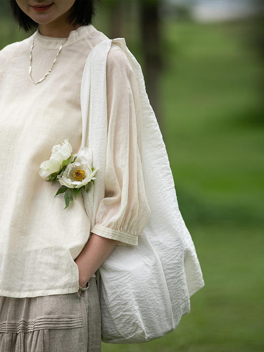 牧衣游 真丝混纺单肩小包---承诚【不支持会员折】 商品图1