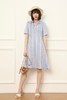 Lia Shade 设计感条纹衬衫裙 7101 商品缩略图2