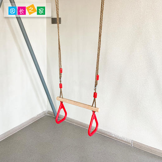 圆棒三角吊环棒训练运动器材秋千玩具器械儿童感统悬吊体育器械组 商品图2