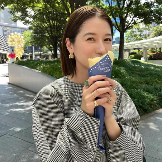 Perperle 弧形圆环 925银镀金 时髦耳环 商品图5