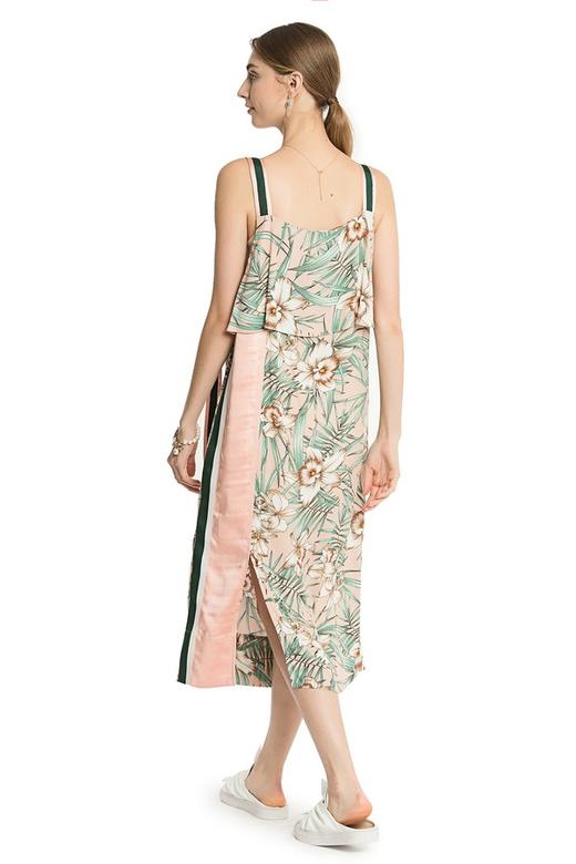 WEN&VI 印花长吊带直筒连衣裙 2376 商品图3