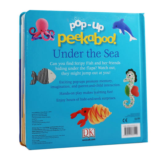 DK躲猫猫立体纸板书 海底 英文原版 Pop Up Peekaboo Under The Sea 英文版儿童英语启蒙绘本 进口原版书籍 商品图1