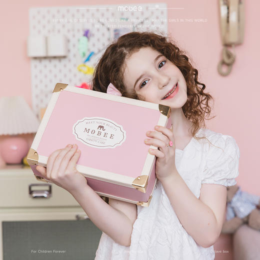 【为思礼】【每个女孩都值得被公主般宠爱】mobee儿童多层首饰盒收纳盒 多种配饰 满足日常不同需求 项链饰品带镜发卡发夹礼物 专注儿童成长的仪式感 商品图2