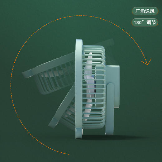 新款便捷式三合一小风扇学生宿舍办公桌面小夜灯USB迷你小风扇 商品图1