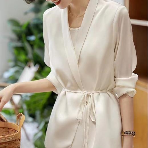 【à perles】真丝系带收腰西装外套，职场通勤装【现货】 商品图2