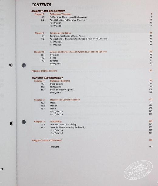 【中商原版】新加坡教辅Olevel New Discovering Mathematics Workbook 2B 3th edition(Exp) 新版发现数学2B练习册（第3版） 商品图4