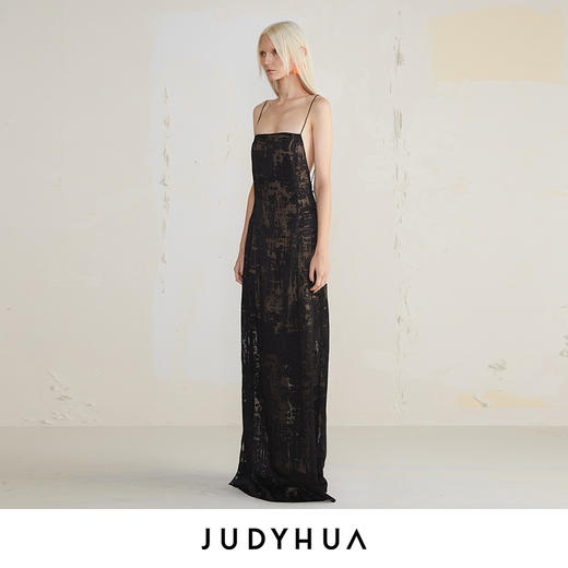 JUDYHUA 透视肌理设计款吊带裙 商品图1