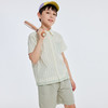 【抄底价清仓】龙之涵简约气质款短袖衬衣 三次高温水洗全棉 免熨烫 随意穿 休闲百搭 尺码100-170 男童条纹拼接短袖衬衣 商品缩略图6