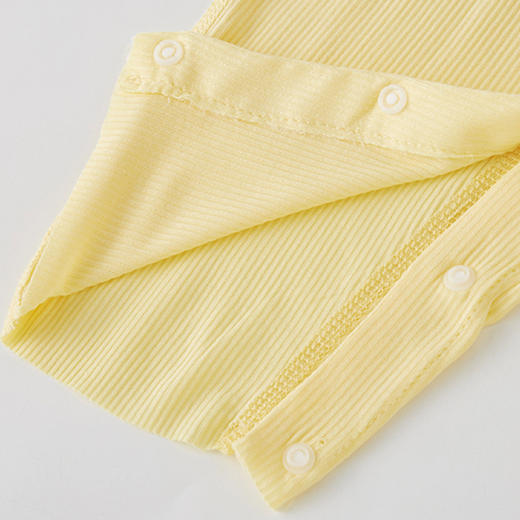 夏季薄款婴儿莫代尔连体衣新生儿衣服夏装宝宝长袖哈衣空调服 商品图3