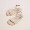 ZHR网纱珍珠凉鞋女2023夏季新款超仙一字带凉鞋甜美温柔气质女鞋 商品缩略图6