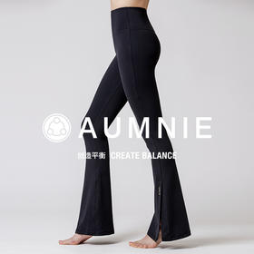 AUMNIE 丨澳弥尼侧开叉高腰喇叭裤 SIDE SLIT HIGH WAIST FLARE PANTS（售后说明，只支持收货7天内退换货）
