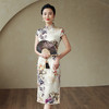 【千寻】改良版桑蚕丝中长款复古洋气优雅日常旗袍连衣裙TY-193 商品缩略图1