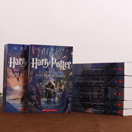 原版进口哈利波特15周年十五纪念美版1-7英文版畅销书harry potter全套全英全集JK 罗琳魔法石原著小说哈里波特 商品图2