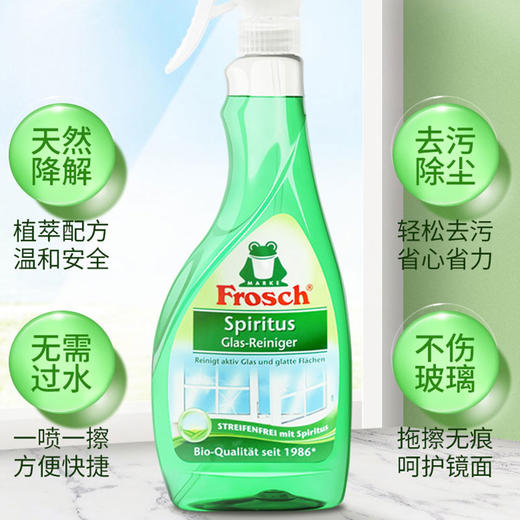【德国进口 玻璃清洁剂】玻璃/镜面专业清洁喷剂 500ml 一喷即净免水洗 商品图2