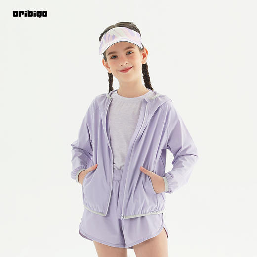【清仓 不退换】Oribigo网眼透气男女童防晒衣 | UPF50+、凉感面料、舒适凉爽、宽松版型、运动不束缚【HZ】 商品图4