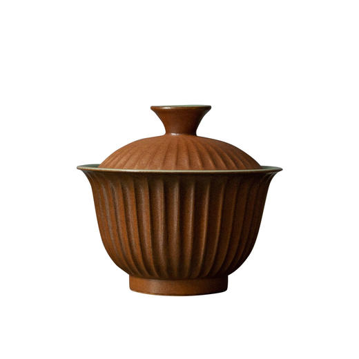 茶香记  条纹双面釉  手工盖碗  创新青瓷  古典雅致 简约 大气 商品图4