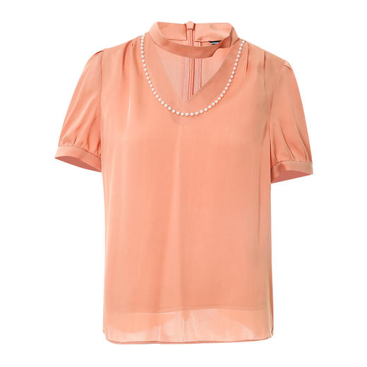 EITIE爱特爱夏季新品通勤百搭简约优雅舒适小上衣7013712 商品图11