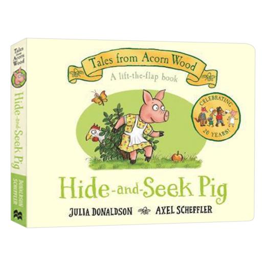 捉迷藏的猪 英文原版 Hide and Seek Pig 橡树林故事集 20周年纪念版 儿童英语启蒙纸板翻翻书 Julia Donaldson 英文版进口书籍 商品图0