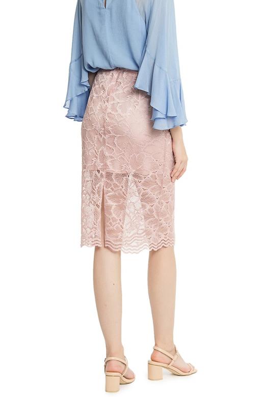 SUMMER & SAGE 粉色钩花镂空包臀裙 2482 商品图3