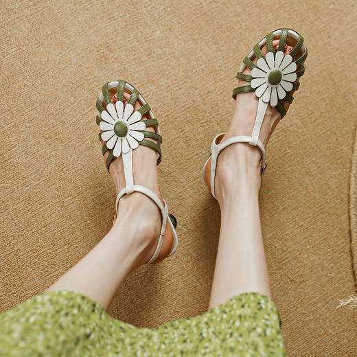 时尚韩版，拼色高跟凉鞋PS1337 商品图8