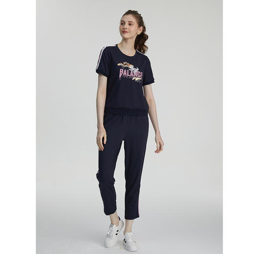 司歌休闲运动圆领套头衫上衣T871199 商品图0