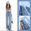 【HEY+JEANS】 窄版天丝港风 牛仔阔腿裤 拖地裤 2205# 商品缩略图5
