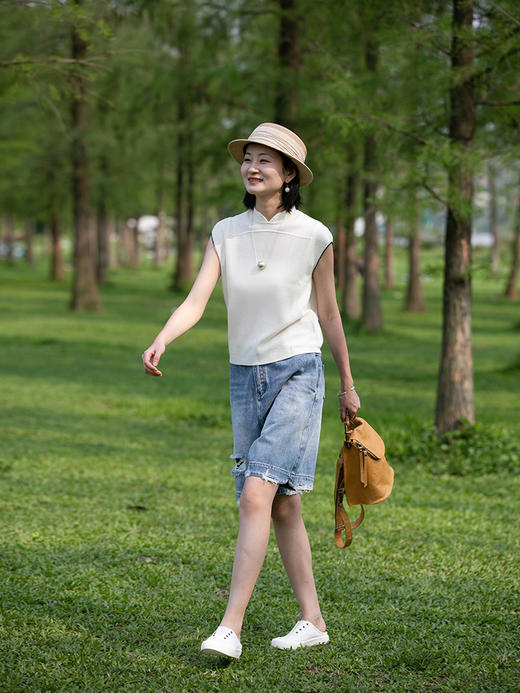 牧衣游 一脚蹬外穿半拖帆布鞋-----轻盈【不支持会员折】 商品图3