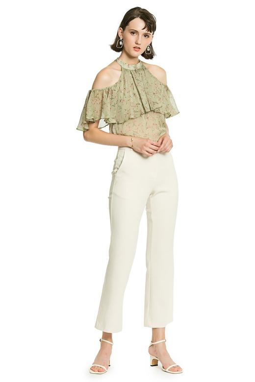 SUMMER & SAGE 印花露肩荷叶边上衣 2876 商品图4