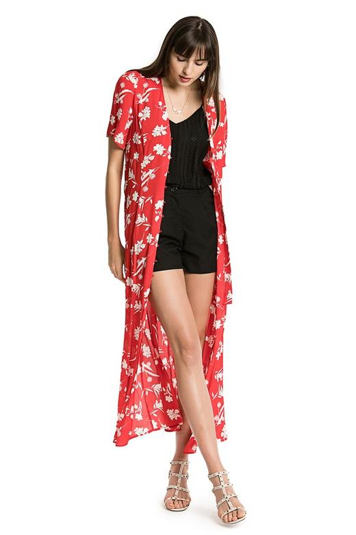 ZARA 两穿式红色印花连衣裙 2563 商品图1