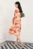 Le Malene 渐变印花系带不规则连衣裙 8979 商品缩略图3