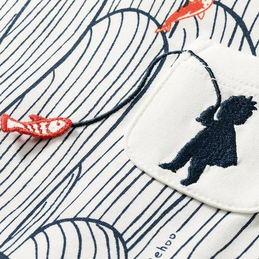 英氏童装男宝宝爬服2023夏季新款婴儿短袖哈衣连体衣YRHBJ2P333A 商品图2