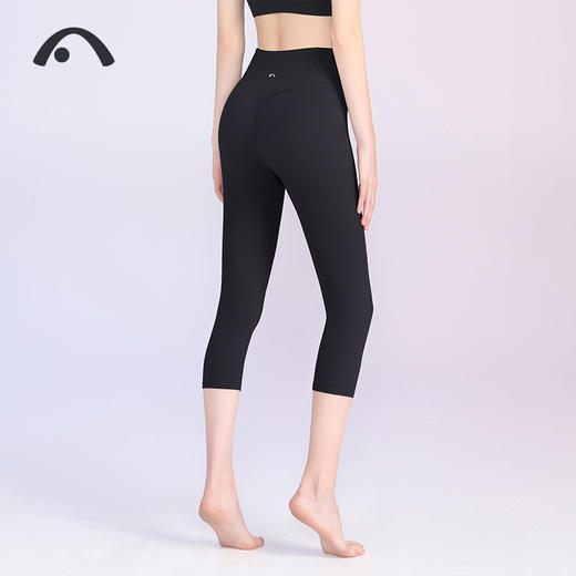 爱暇步春夏新品瑜伽运动健身跑步速干裸感七分裤 X1135NSM 商品图11
