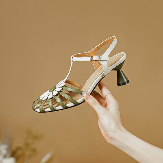 时尚韩版，拼色高跟凉鞋PS1337 商品图5