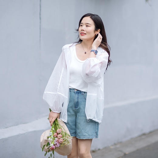 夏日轻薄透气连帽皮肤衣 商品图3