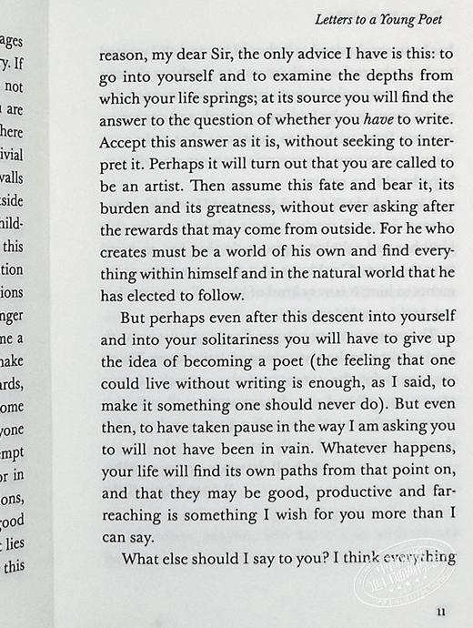 【中商原版】企鹅小布纹经典系列春季 里尔克 给青年诗人的信 Letters to a Young Poet 英文原版 Rainer Maria Rilke 商品图5