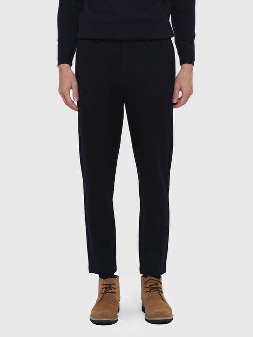 callisto藏青棉混纺针织裤 FRCPW122C 商品图0