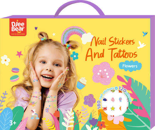 迪杰熊指甲纹身贴套装 商品图7