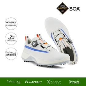 【高尔夫健步G5】ECCO爱步男子高尔夫球鞋 有钉152304透气排湿软弹