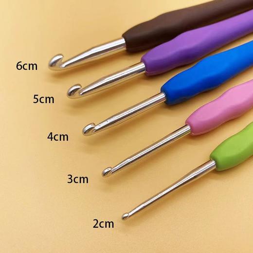 编织工具软柄钩针套装手工diy毛线自编包包毛衣单头双头超细勾针 商品图3