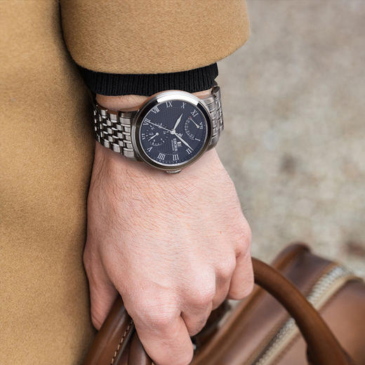 EBOHR 依波表 大师系列 男士自动机械表纳米镀膜防水实心钢带手表 1084 商品图7