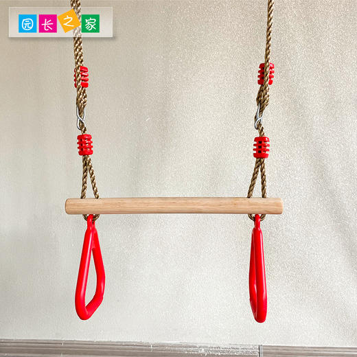 圆棒三角吊环棒训练运动器材秋千玩具器械儿童感统悬吊体育器械组 商品图1