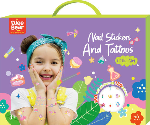 迪杰熊指甲纹身贴套装 商品图5