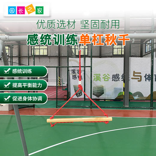 吊环单杠攀爬绳秋千儿童体能玩具感统训练器材幼儿园早教户外运动 商品图0