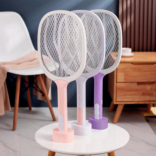 电击两用电蚊拍灭蚊器二合一USB充电式家用灭蚊拍紫光诱蚊灭蚊灯 商品图3